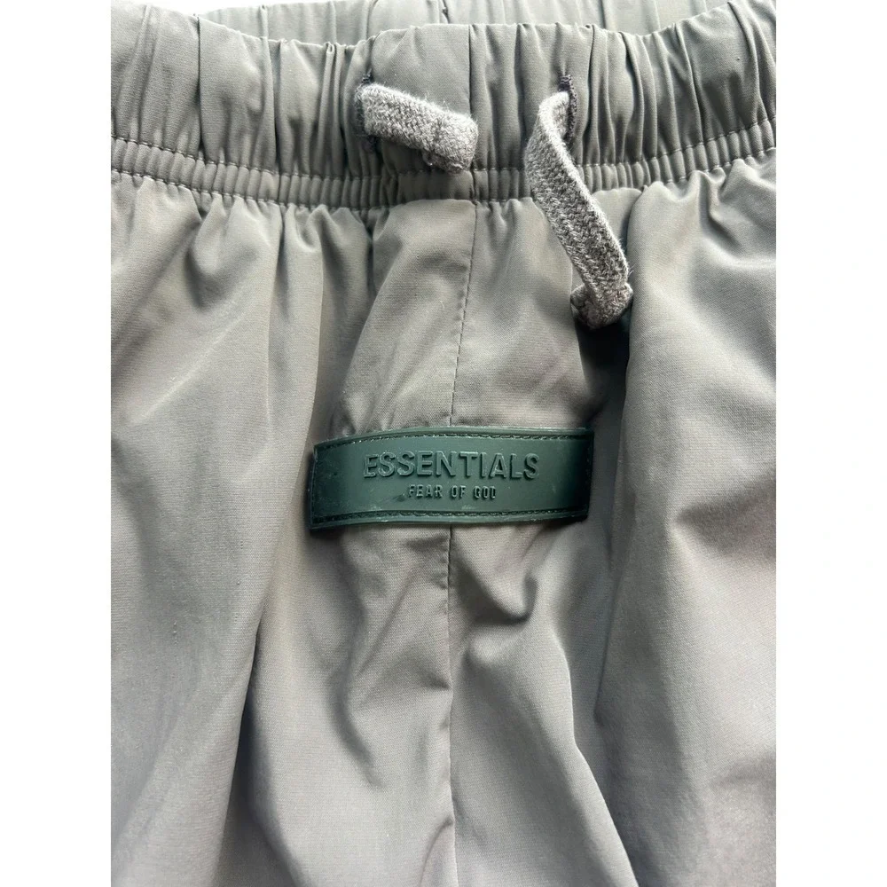 KIDS Fear of God Essentials Track Pants Desert Taupe Drawstring Size 10‎